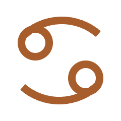 Narysowany symbol Raka