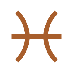 Narysowany symbol Ryb