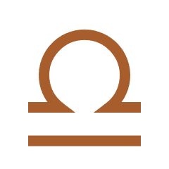 Narysowany symbol Wagi