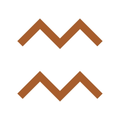 Narysowany symbol Wodnika