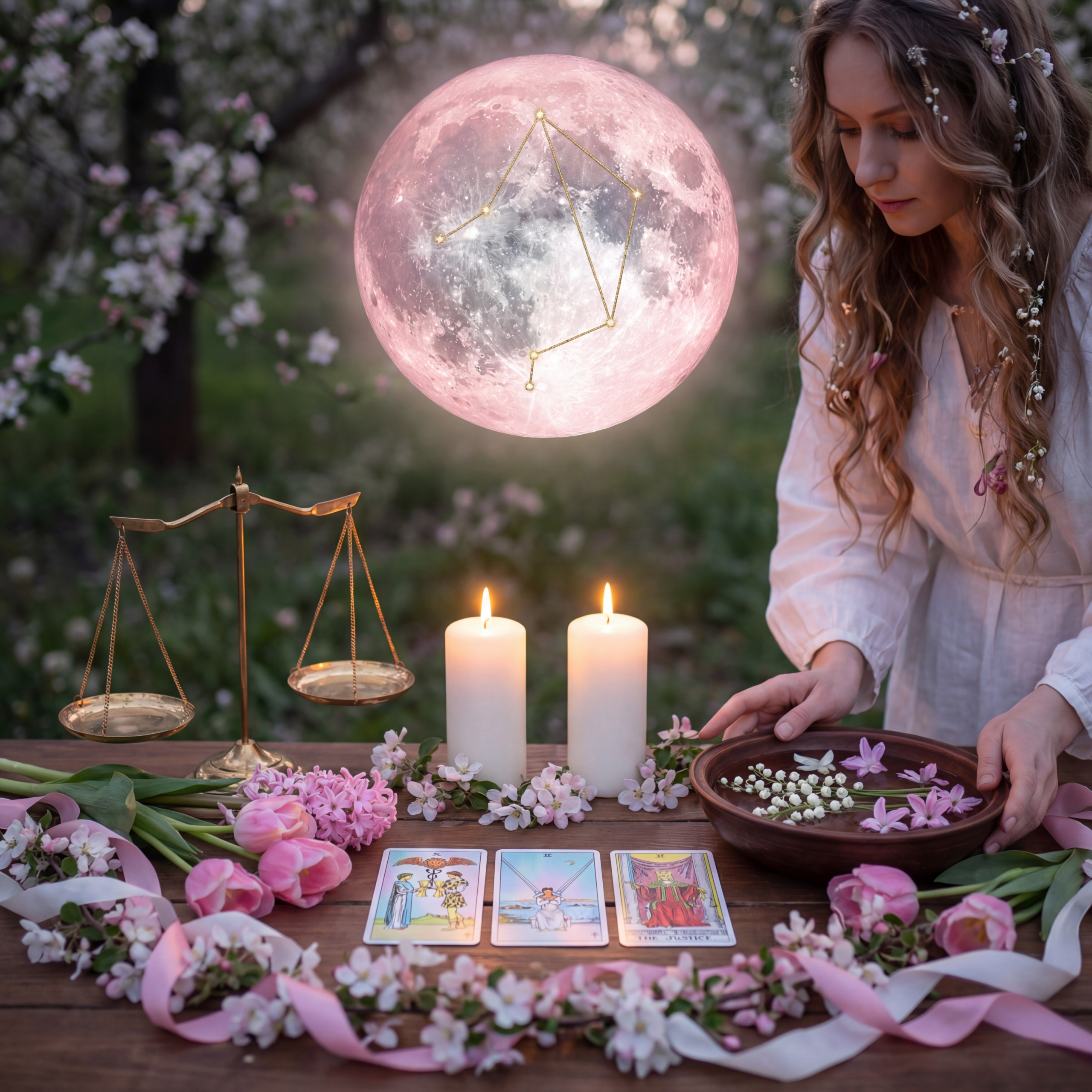 Różowy Księżyc kwiecień 2026 – pełnia w Wadze i relacje